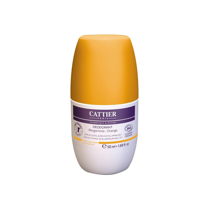 Cattier fraîcheur agrume déodorant roll-on 50ml Cattier fraîcheur agrume déodorant roll-on 50ml