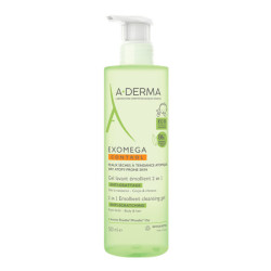 A-Derma Exomega Control Gel lavant émollient 2 en 1 - 200ml