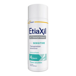 Etiaxil détranspirant traitement lotion pieds peaux sensibles 100ml