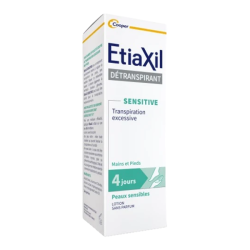 Etiaxil détranspirant traitement lotion pieds peaux sensibles 100ml