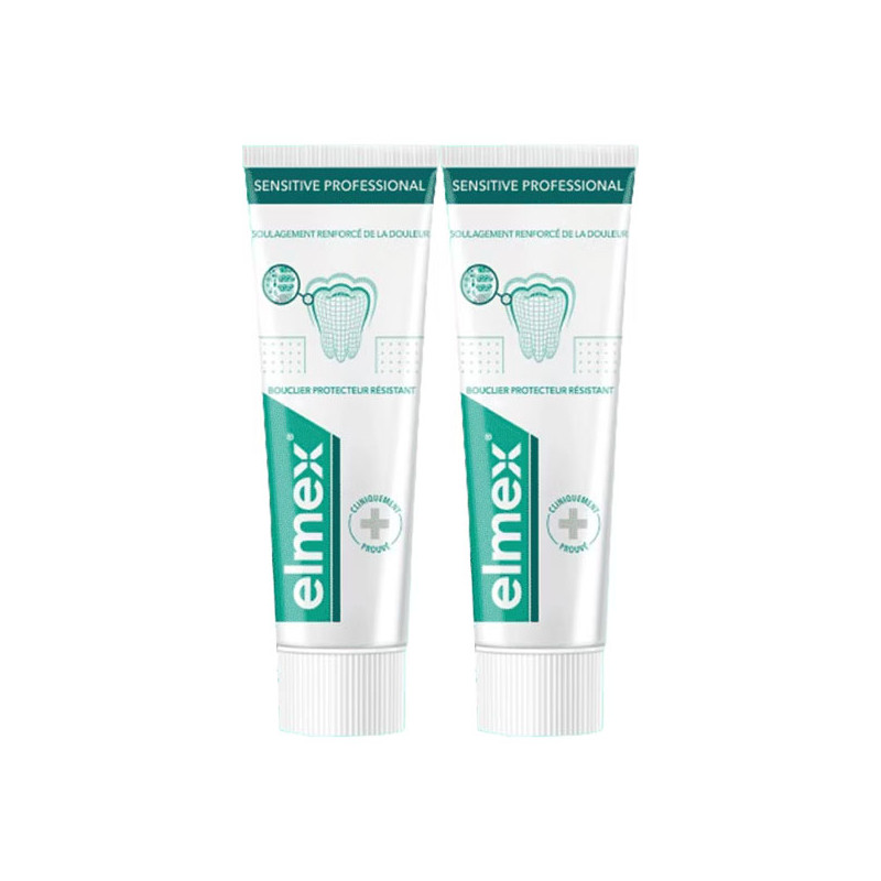 Elmex Sensitive Professional Pate Dentifrice 2x75ml Elmex Sensitive Professional Pate Dentifrice 2x75ml