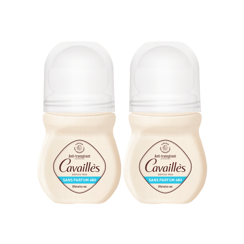 Cavaillès Sans parfum 48H Anti-transpirant roll-on lot de 2x50ml Cavaillès Sans parfum 48H Anti-transpirant roll-on lot de 2x50ml