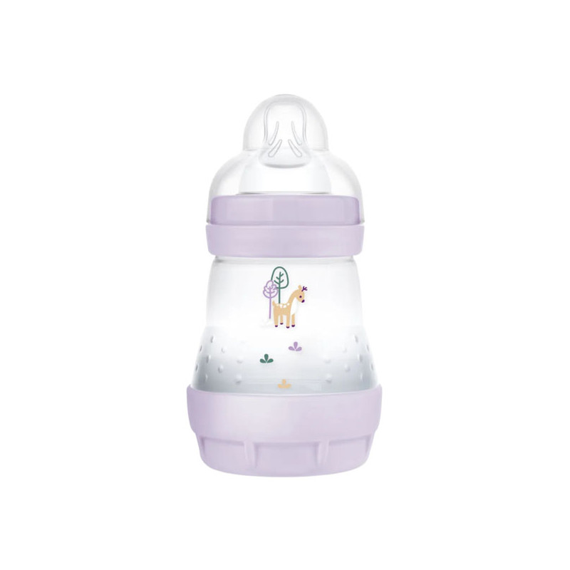 MAM Start Easy Biberon Lilas anti-colique débit 1 - 160ml + Tétine plate MAM Start Easy Biberon Lilas anti-colique débit 1 - 160ml + Tétine plate