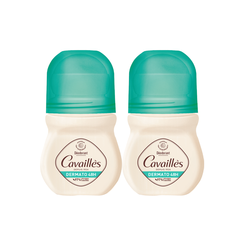 Cavaillès Dermato 48H Déodorant roll-on lot de 2x50ml Cavaillès Dermato 48H Déodorant roll-on lot de 2x50ml