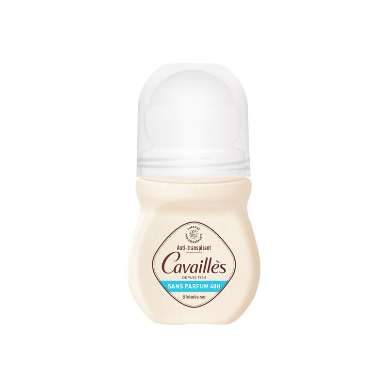 Cavaillès Déodorant Anti-transpirant 48H sans parfum roll-on 50ml Cavaillès Déodorant Anti-transpirant 48H sans parfum roll-on 50ml