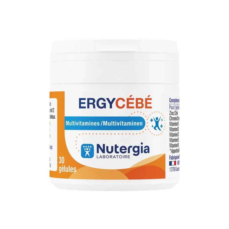Nutergia Ergycébé Multivitamines 30 gélules Nutergia Ergycébé Multivitamines 30 gélules