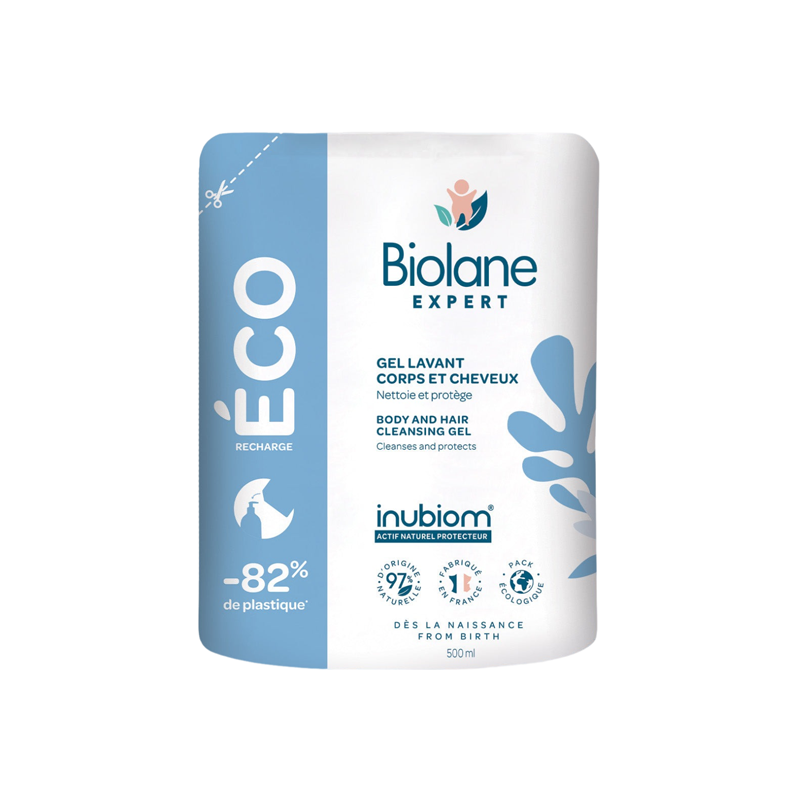 Biolane Expert gel lavant corps & cheveux éco-recharge 500ml