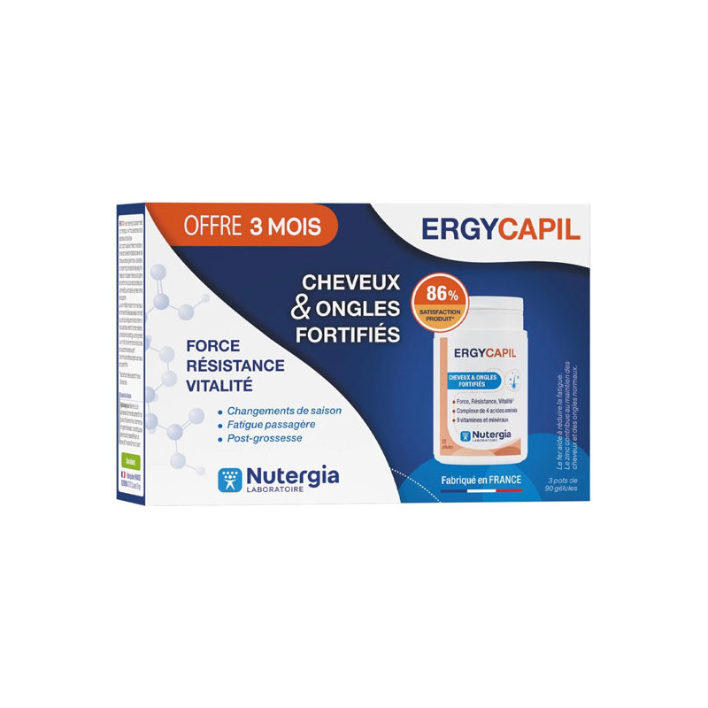 Nutergia Ergycapil pack de 3x90 gélules Nutergia Ergycapil pack de 3x90 gélules
