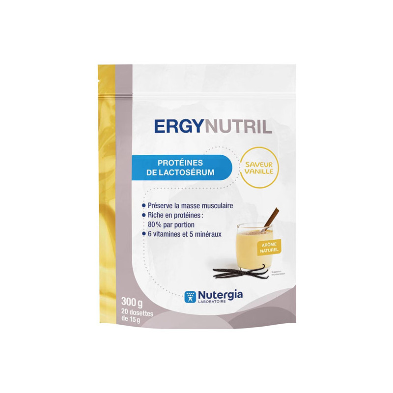 Nutergia Ergynutril saveur vanille 300gr Nutergia Ergynutril saveur vanille 300gr