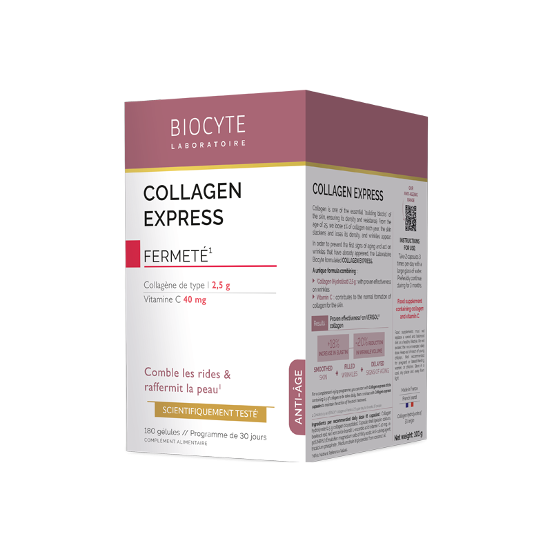Biocyte Collagen Express 180 gélules Biocyte Collagen Express 180 gélules
