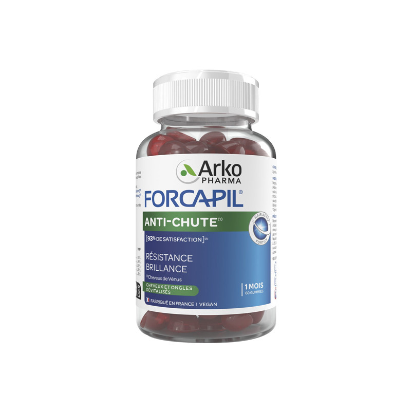 Arkopharma Forcapil Anti-Chute cheveux et ongles 60 gummies Arkopharma Forcapil Anti-Chute cheveux et ongles 60 gummies