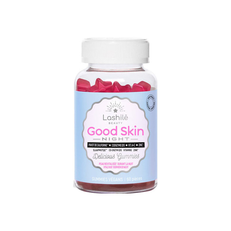 Lashilé Good Skin Night peau revitalisée 60 gummies Lashilé Good Skin Night peau revitalisée 60 gummies