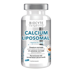 Biocyte Calcium Liposomal Vitamines D3 K2 - 60 gélules