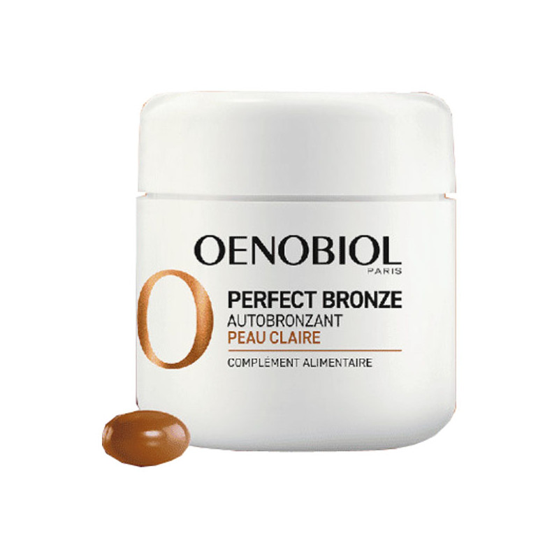 Oenobiol Perfect Bronze Autobronzant peau claire 30 capsules Oenobiol Perfect Bronze Autobronzant peau claire 30 capsules