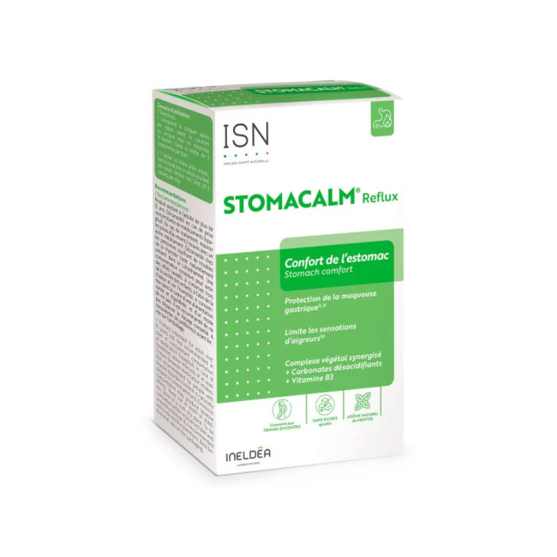 Ineldea Santé Naturelle Stomacalm Reflux Confort de l'estomac 20 comprimés à croquer Ineldea Santé Naturelle Stomacalm Reflux Confort de l'estomac 20 comprimés à croquer