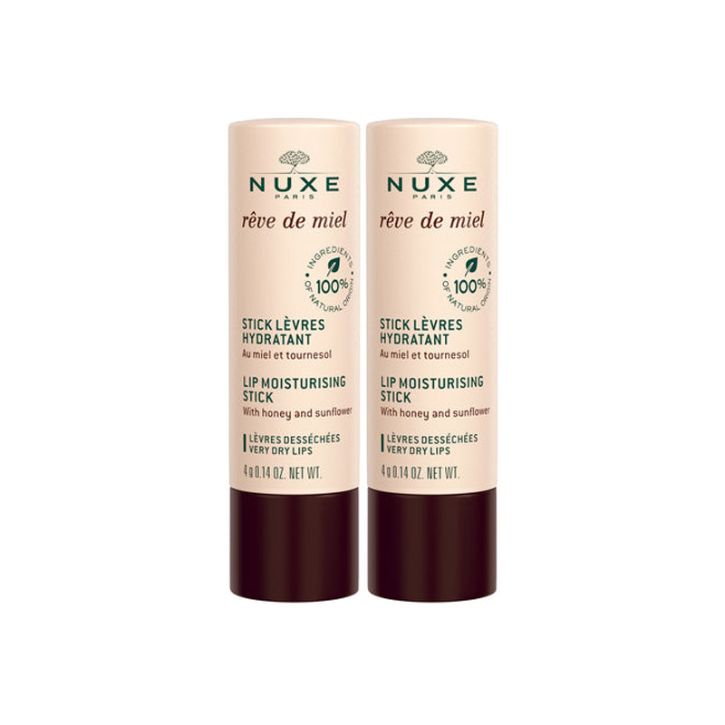 Nuxe Rêve de miel Stick lèvres hydratant lot de 2 x 4gr Nuxe Rêve de miel Stick lèvres hydratant lot de 2 x 4gr