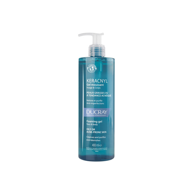 Ducray Keracnyl Gel moussant visage & corps 400ml Ducray Keracnyl Gel moussant visage & corps 400ml
