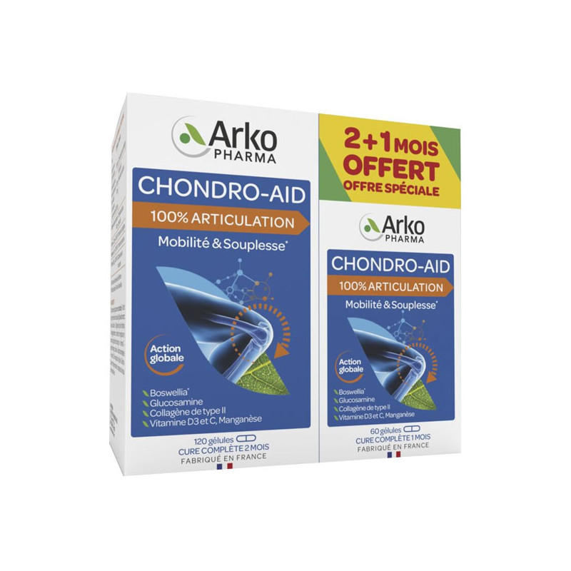 Arkopharma Chondro-Aid 100% Articulation 120+60 gélules Arkopharma Chondro-Aid 100% Articulation 120+60 gélules