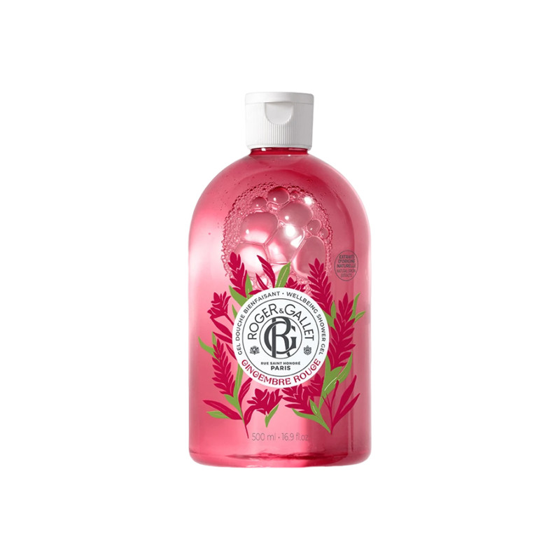 Roger & Gallet Gingembre rouge Gel douche bienfaisant 500ml Roger & Gallet Gingembre rouge Gel douche bienfaisant 500ml