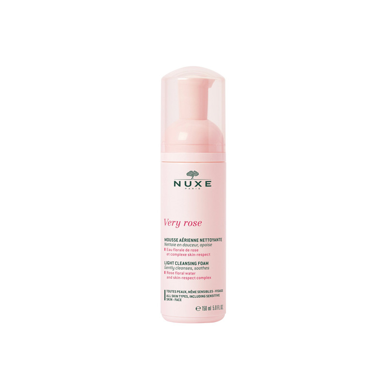 Nuxe Very Rose Mousse aérienne nettoyante 150ml Nuxe Very Rose Mousse aérienne nettoyante 150ml