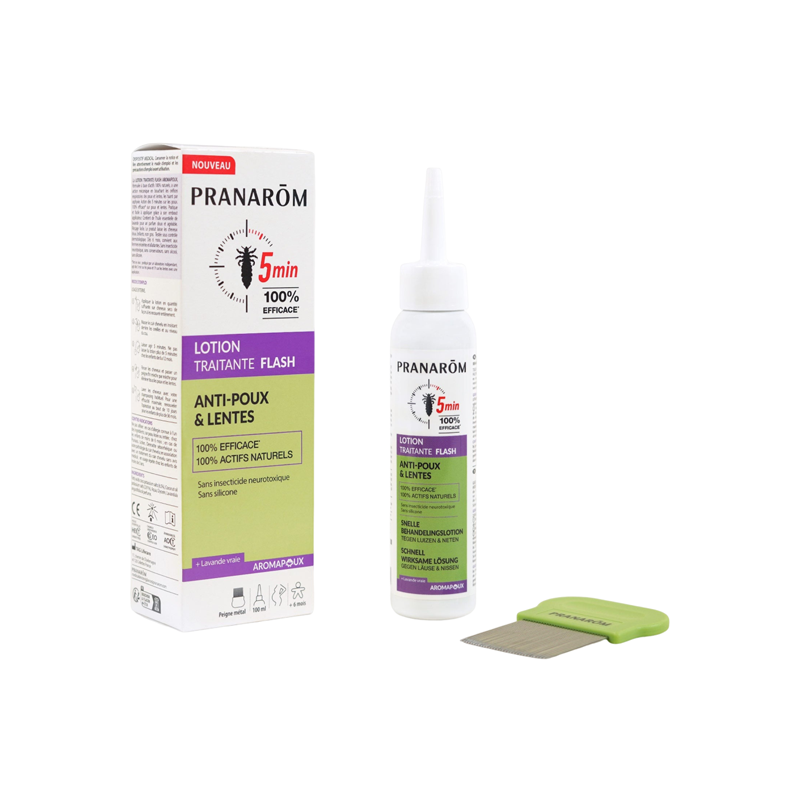 Pranarôm Lotion Traitante Flash anti-poux & lentes 100ml Pranarôm Lotion Traitante Flash anti-poux & lentes 100ml