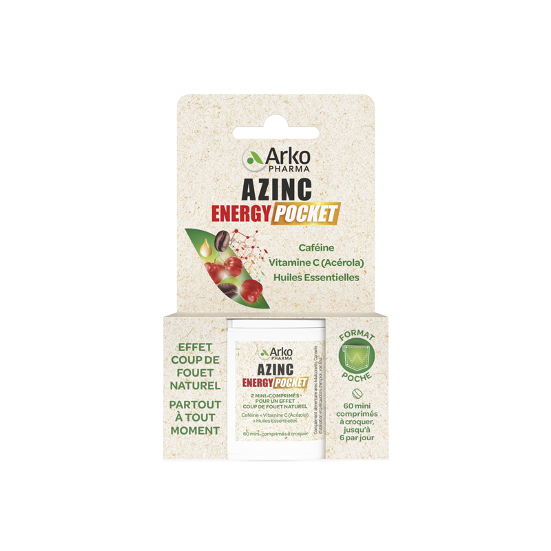 Arkopharma Azinc Energy Pocket 60 mini-comprimés Arkopharma Azinc Energy Pocket 60 mini-comprimés