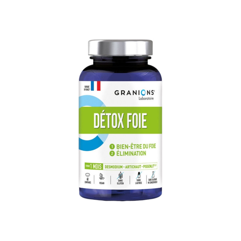 Granions Détox Foie 1000 mg 60 comprimés Granions Détox Foie 1000 mg 60 comprimés