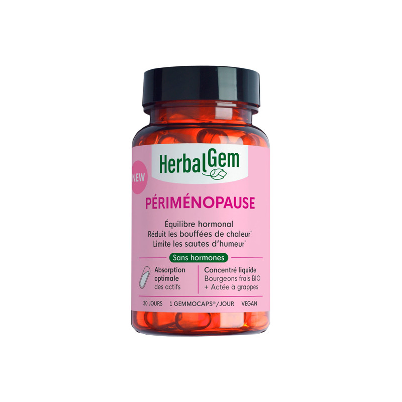 Herbalgem Périménopause Équilibre hormonal 30 capsules Herbalgem Périménopause Équilibre hormonal 30 capsules