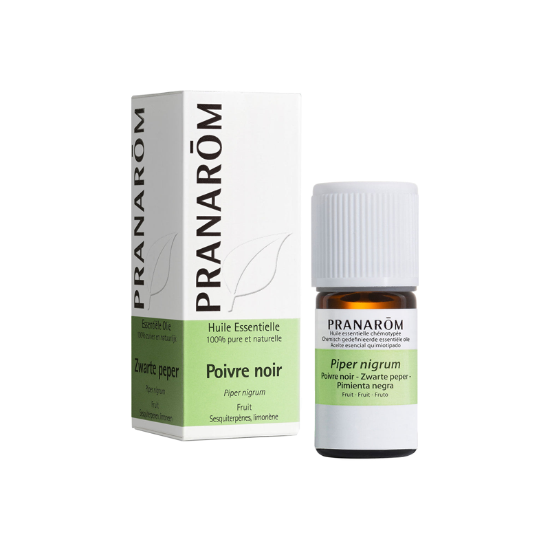 Pranarôm Poivre noir huile essentielle 5ml Pranarôm Poivre noir huile essentielle 5ml