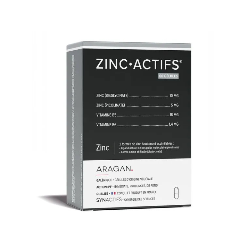 Aragan Synactifs ZincActifs 60 gélules Aragan Synactifs ZincActifs 60 gélules