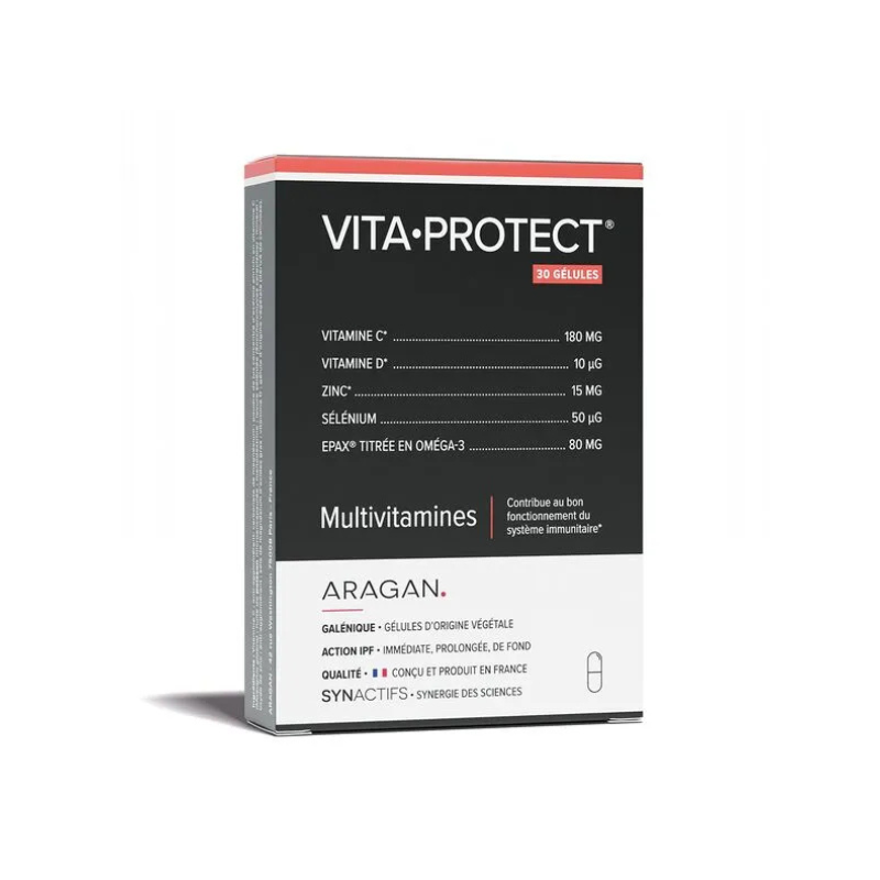 Aragan Synactifs VitaProtect Multivitamines 30 gélules Aragan Synactifs VitaProtect Multivitamines 30 gélules