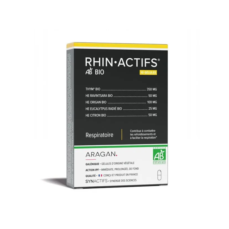 Aragan Synactifs RhinActifs Respiratoire bio 15 gélules Aragan Synactifs RhinActifs Respiratoire bio 15 gélules