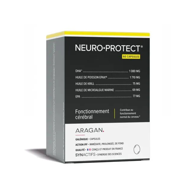 Aragan Synactifs NeuroProtect Fonctionnement cérébral 60 capsules Aragan Synactifs NeuroProtect Fonctionnement cérébral 60 capsules