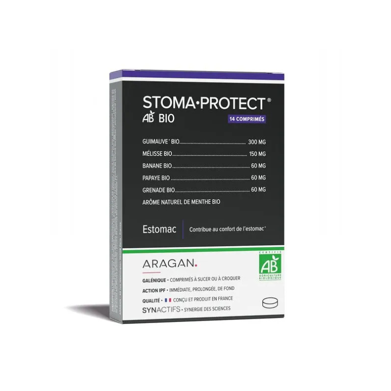 Aragan Synactifs StomaProtect Estomac bio 14 comprimés