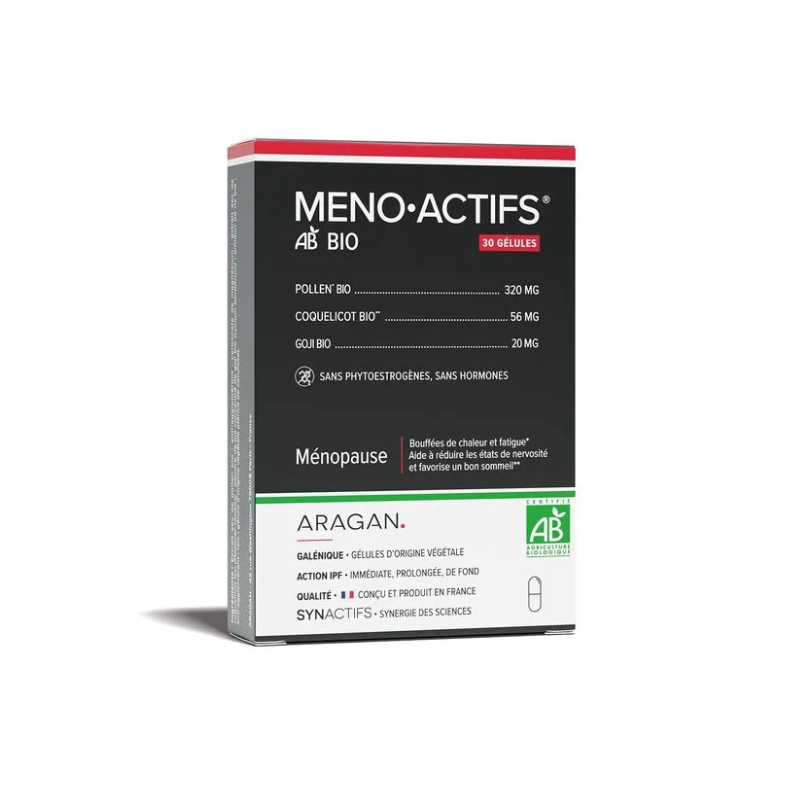 Aragan Synactifs MenoActifs Ménopause bio 30 gélules Aragan Synactifs MenoActifs Ménopause bio 30 gélules