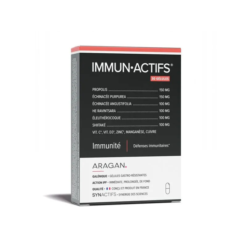 Aragan Synactifs ImmunActifs Immunité 30 gélules Aragan Synactifs ImmunActifs Immunité 30 gélules