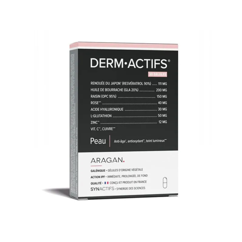 Aragan Synactifs Dermactifs Peau 30 gélules
