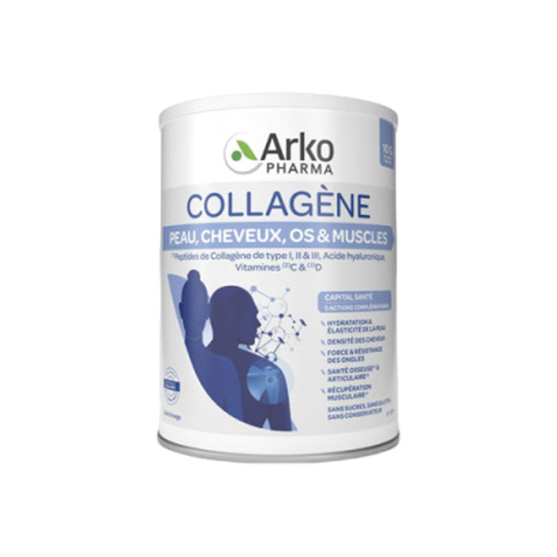 Arkopharma Collagène Peau cheveux os & muscles 260gr Arkopharma Collagène Peau cheveux os & muscles 260gr