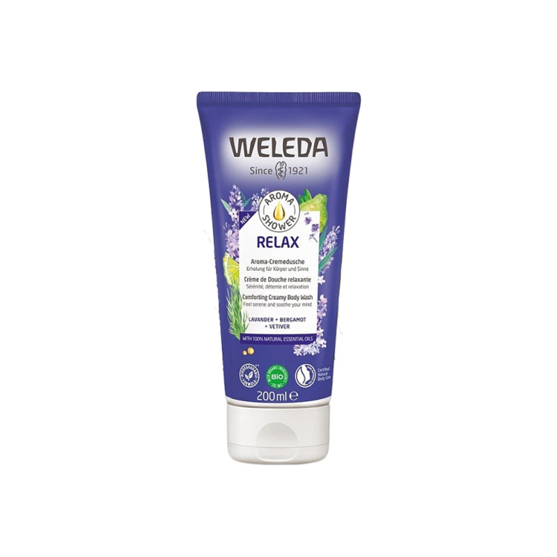 Weleda Aroma Shower Relax crème de douche relaxante 200ml Weleda Aroma Shower Relax crème de douche relaxante 200ml