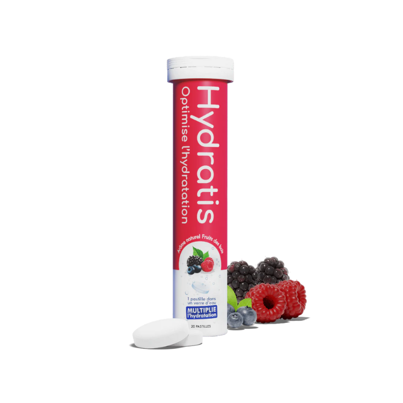 Hydratis Solution d'hydratation arôme fruits du bois 20 comprimés effervescents Hydratis Solution d'hydratation arôme fruits du bois 20 comprimés effervescents