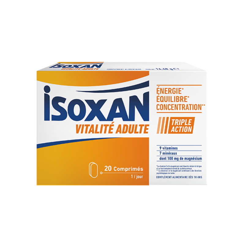 Isoxan Vitalité adulte 20 comprimés