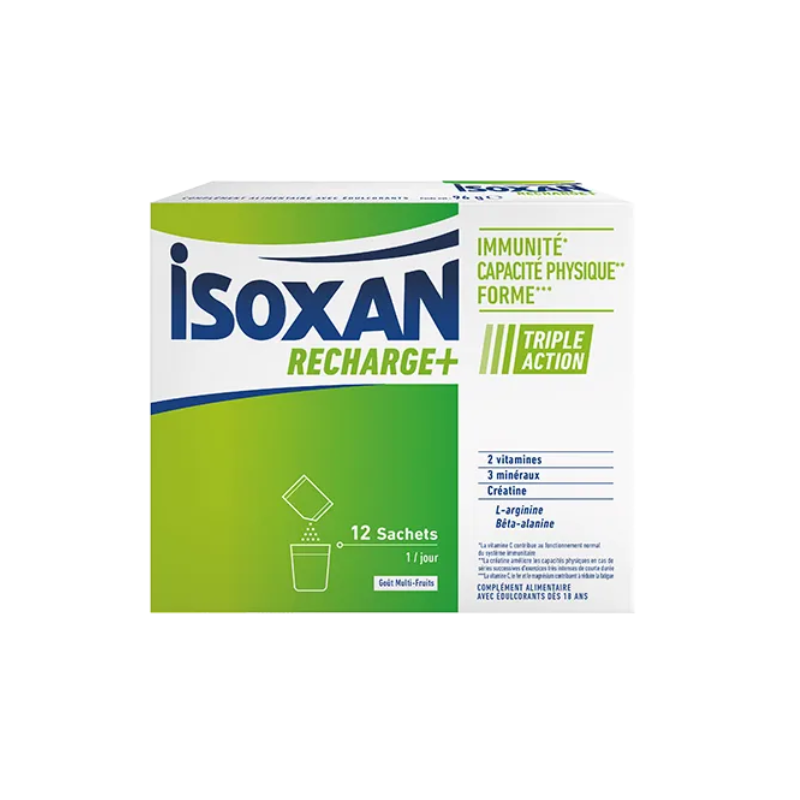 Isoxan Recharge + Triple action 12 sachets