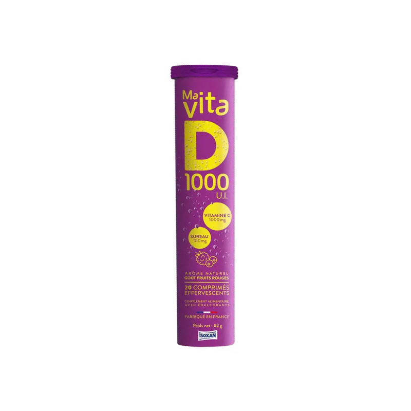 Isoxan Ma Vita 1000 U.I. 20 comprimés effervescents Isoxan Ma Vita 1000 U.I. 20 comprimés effervescents