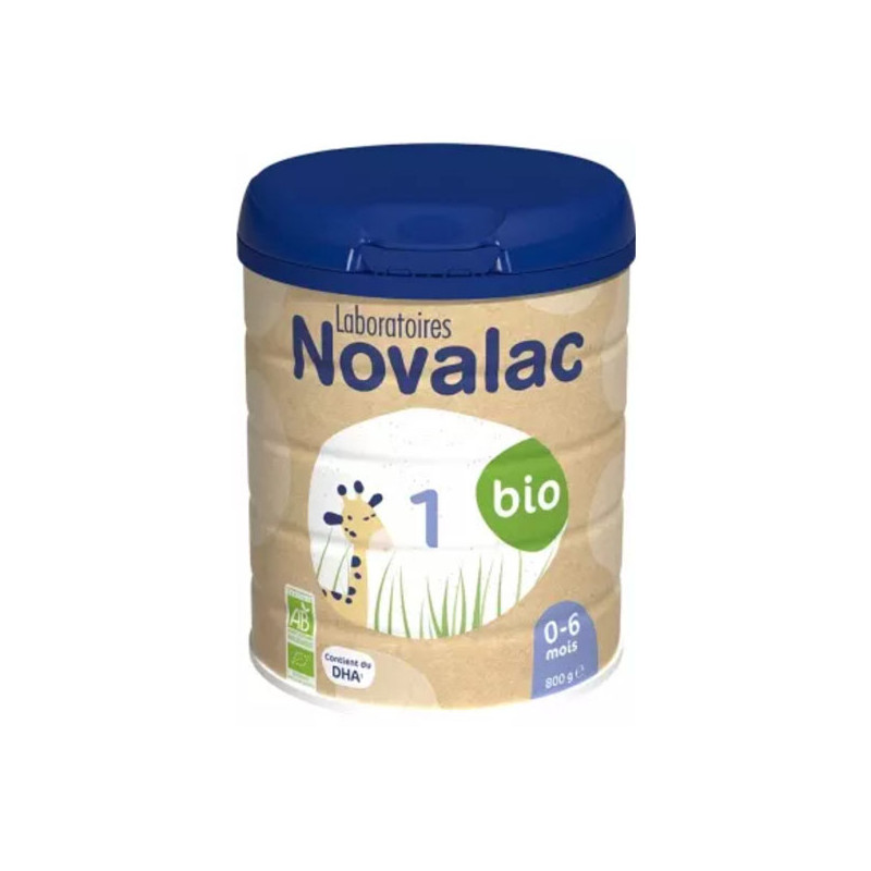 Novalac Lait 1er âge bio 0-6 mois 800gr Novalac Lait 1er âge bio 0-6 mois 800gr