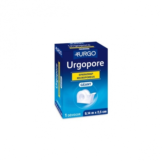 Urgo Urgopore Sparadrap 9,14 m x 2,5 cm dévidoir Géant