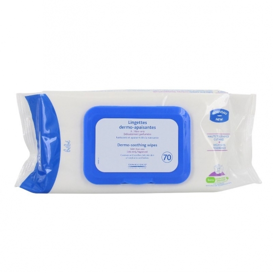 Mustela lingettes dermo nettoyante boite 70