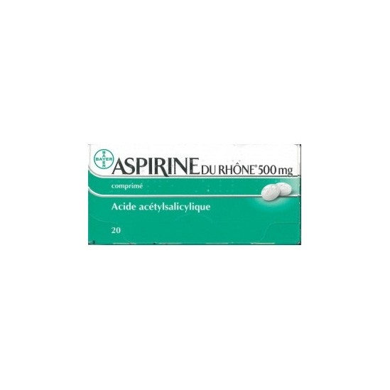 Aspirine du Rhône 500mg 20 Comprimés