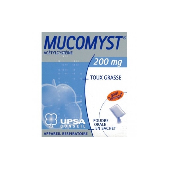 Mucomyst Poudre Orale 200mg 18 sachets de 3,5g