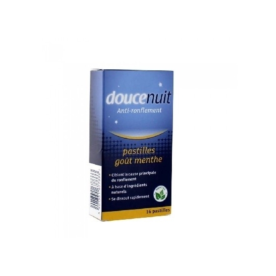 Douce nuit anti ronflement double action 16 pastilles