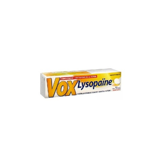 Voxlysopaine goût citron 18 pastilles